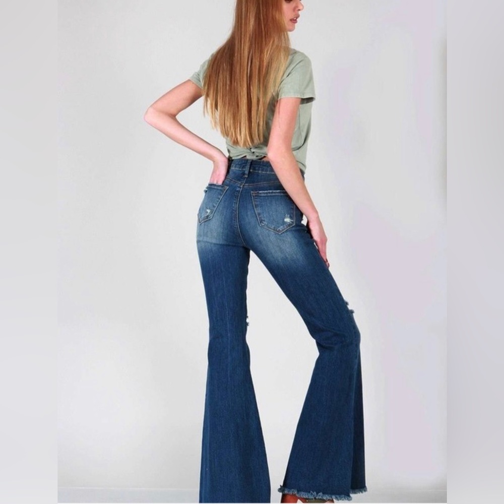 Special A Jeans High Rise Boot Cut With Destroy - Picture 5 of 14